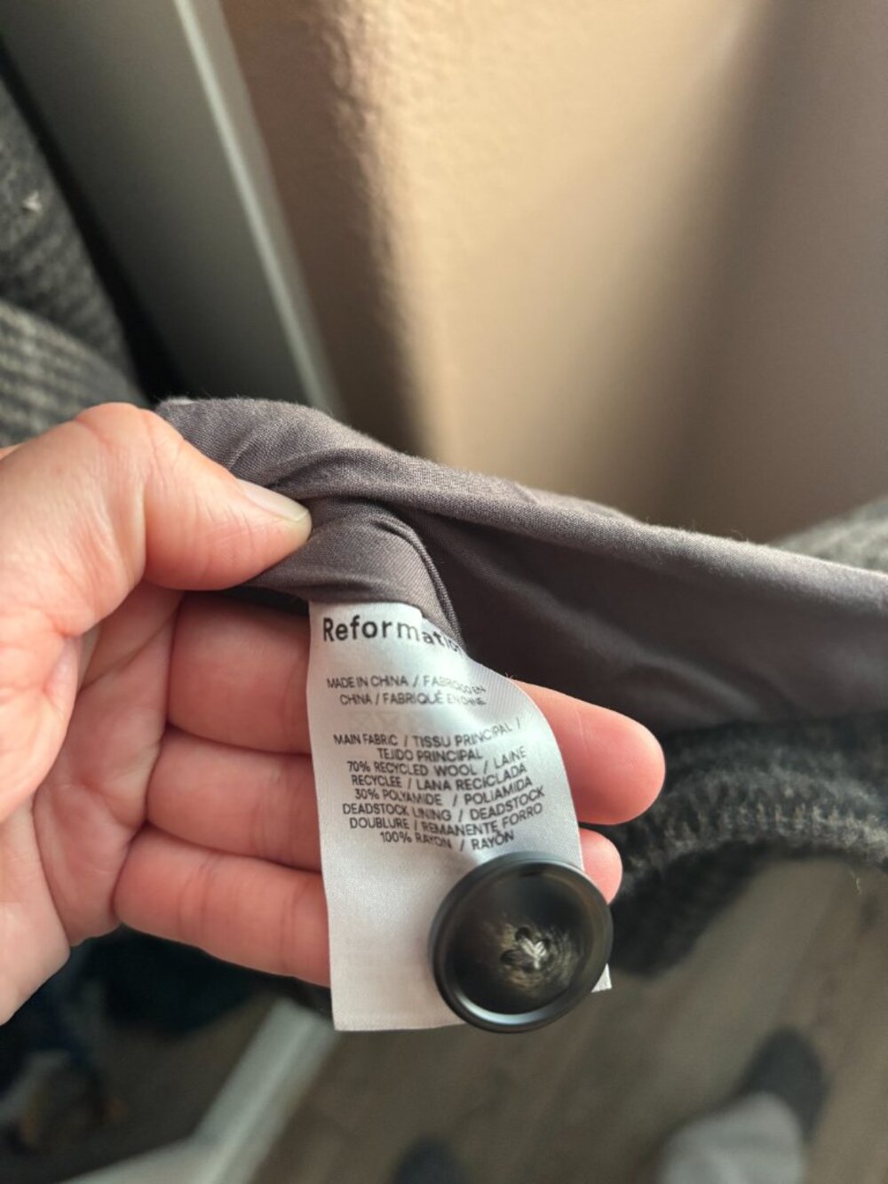 Reformation Wool Baker Coat - Picture 5 of 5